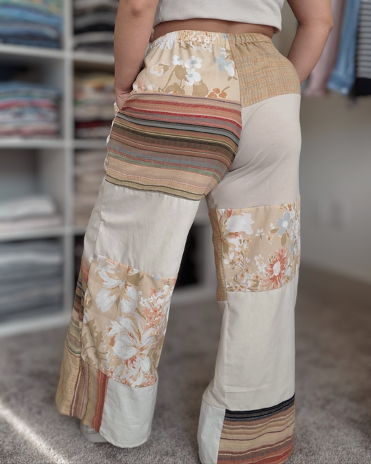 Yellow Patchwork Pants (S-XL)