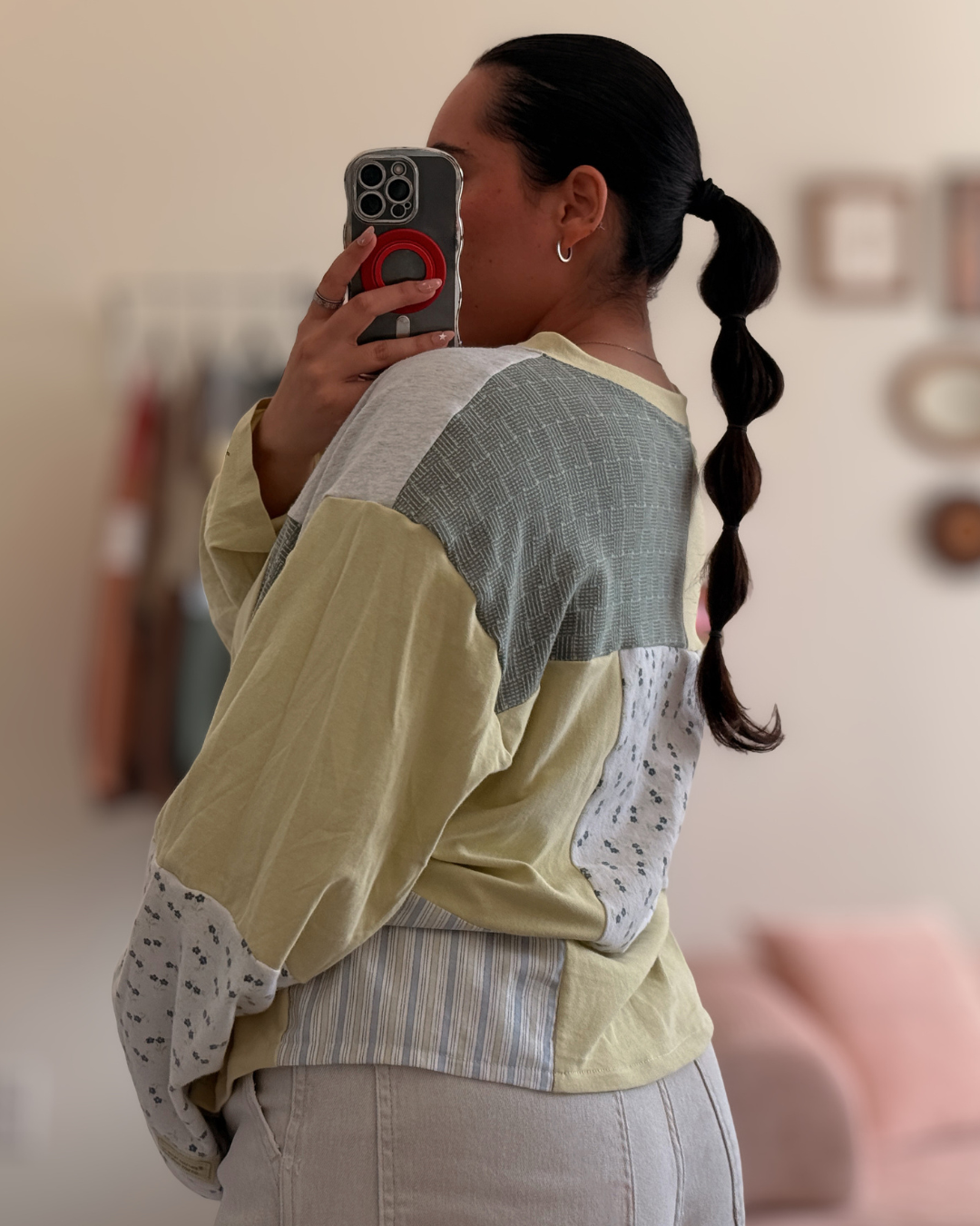 No Roaming Fees Patchwork Longsleeve Tee (S-XL)