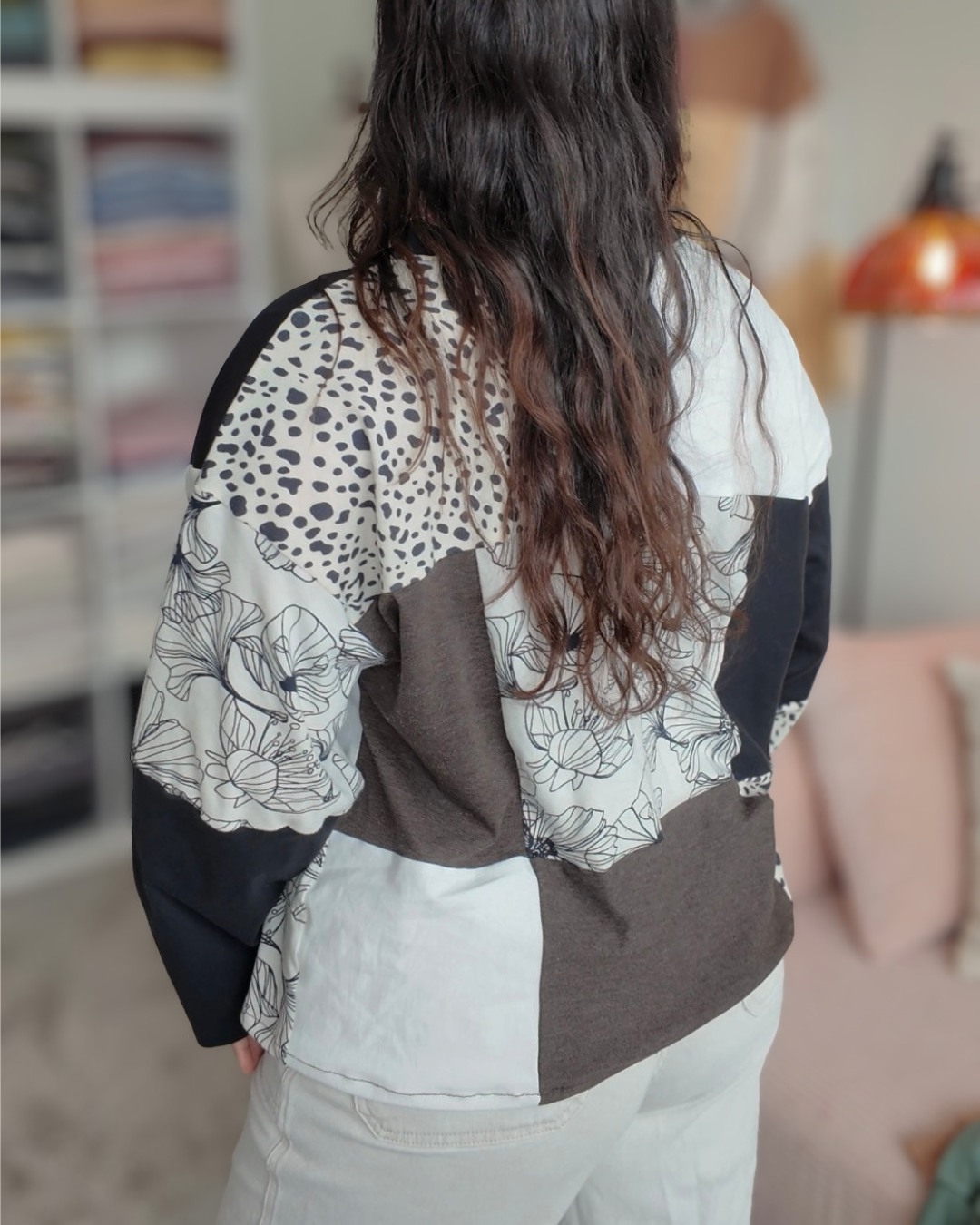 Nature Lover Patchwork Longsleeve Tee (S-2XL)