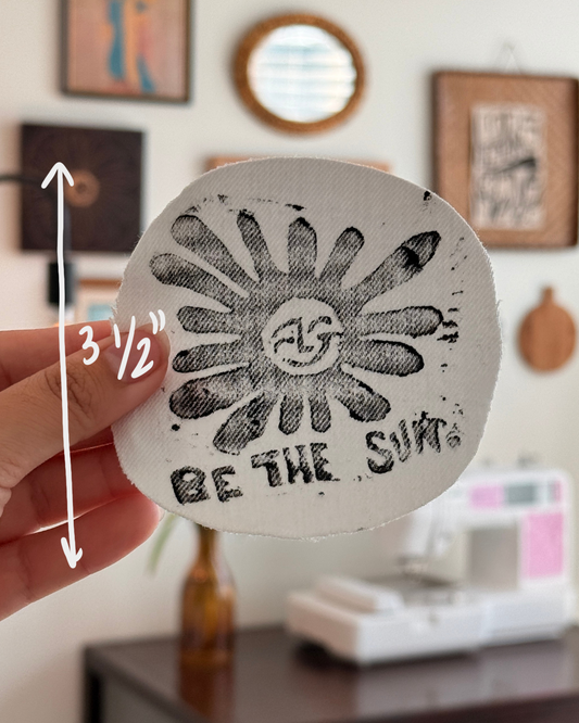 Be the Sun Patch — White Denim
