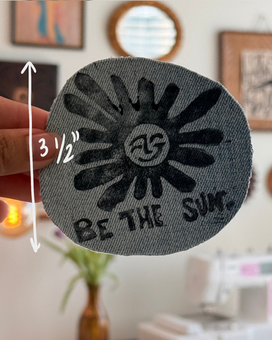 Be the Sun Patch — Light Denim