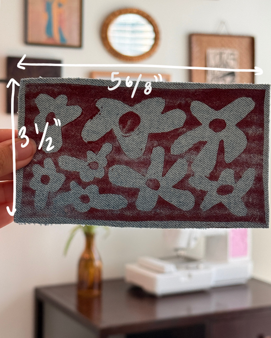 Floral Patch — Light Denim