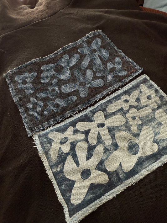 Black Turtleneck Tank (L) | Floral