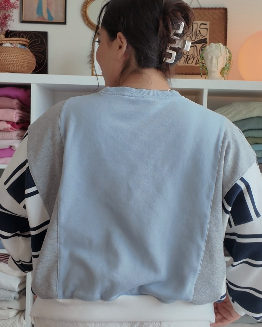 Fish Blue Crewneck