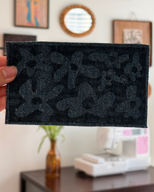 Floral Patch — Dark Denim