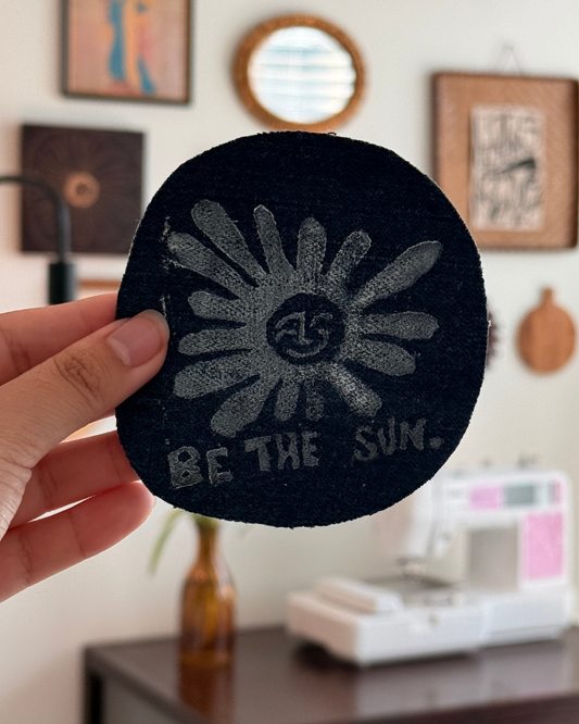 Be the Sun Patch — Dark Denim