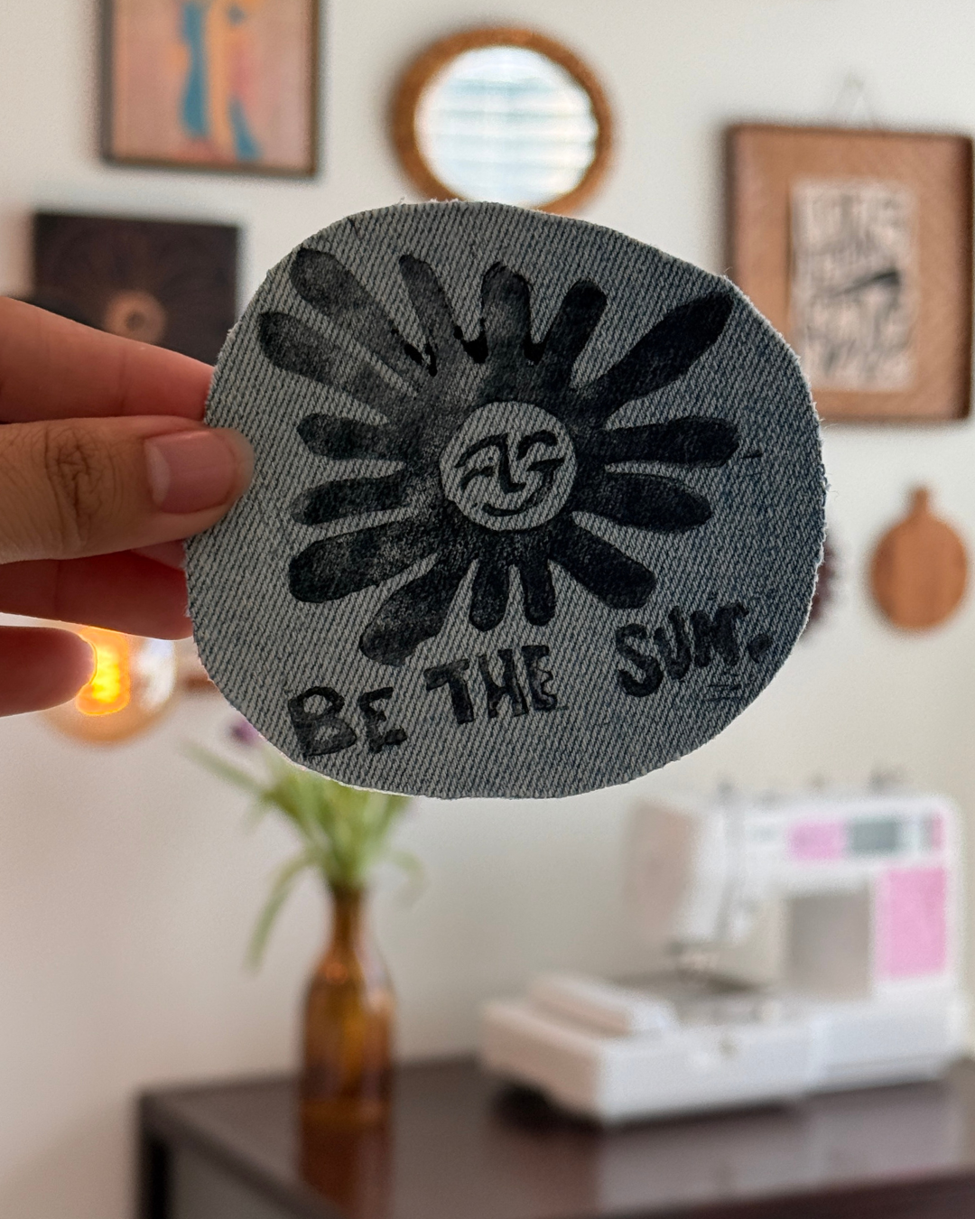 Be the Sun Patch — Light Denim