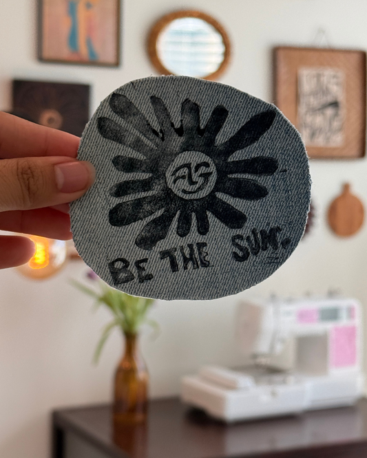 Be the Sun Patch — Light Denim