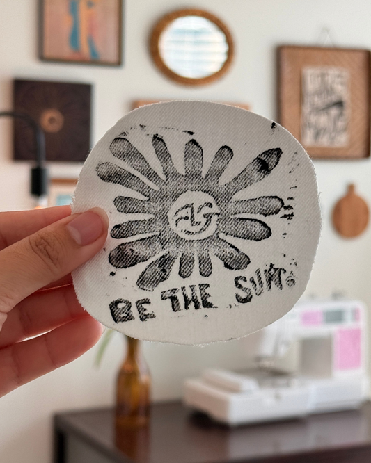 Be the Sun Patch — White Denim