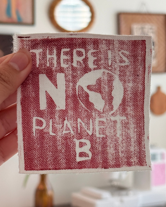 There is No Planet B Patch — White Denim