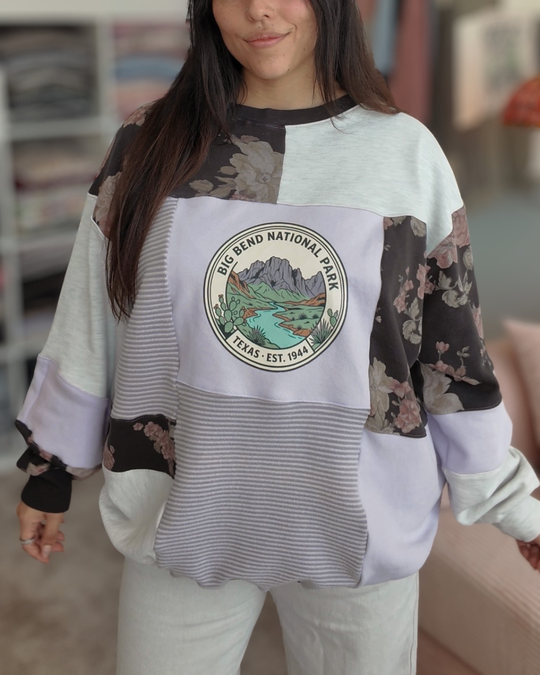 Big Bend National Park Patchwork Crewneck (S-2XL)
