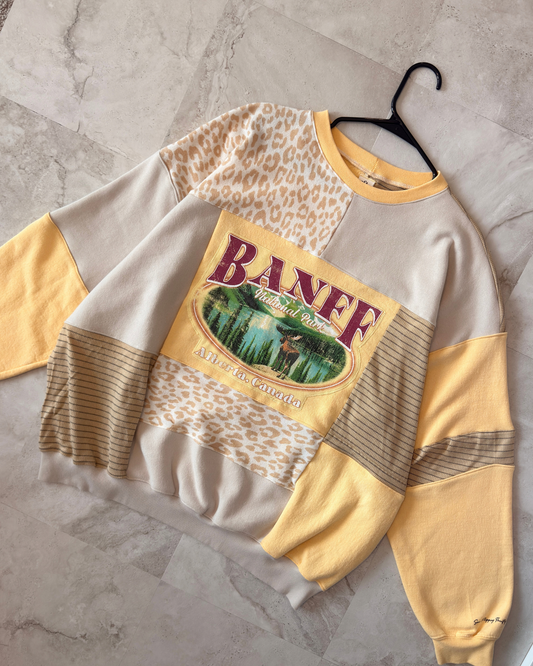 Banff National Park Patchwork Crewneck (S-2XL)