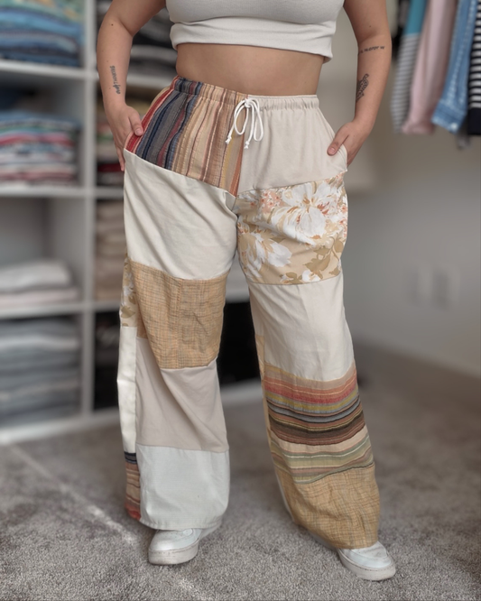 Yellow Patchwork Pants (S-XL)