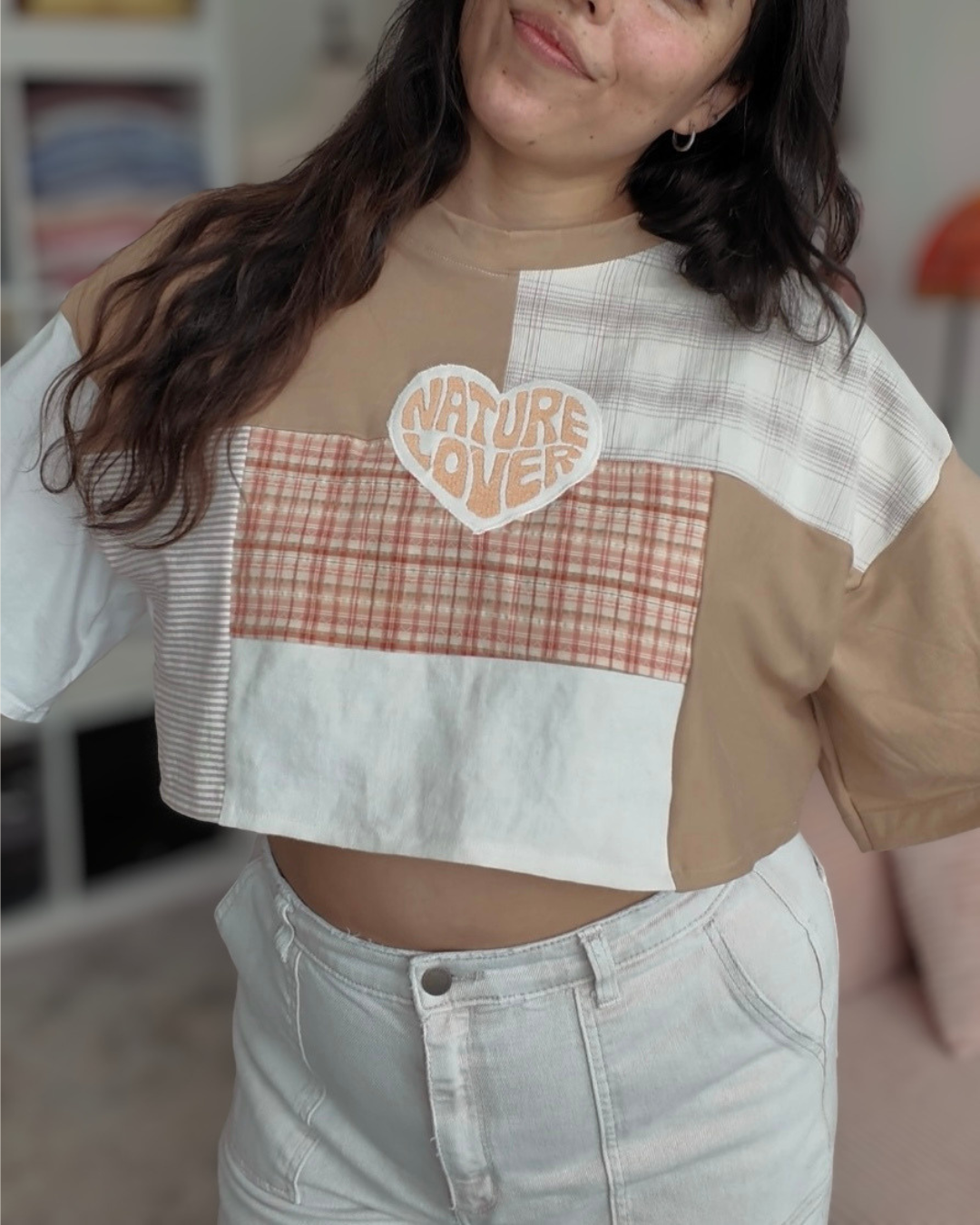 Nature Lover Patchwork Tee (S-XL)