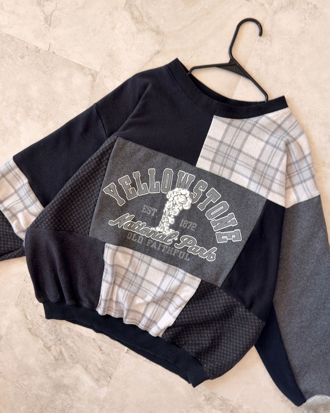 Yellowstone National Park Patchwork Crewneck (S-2XL)