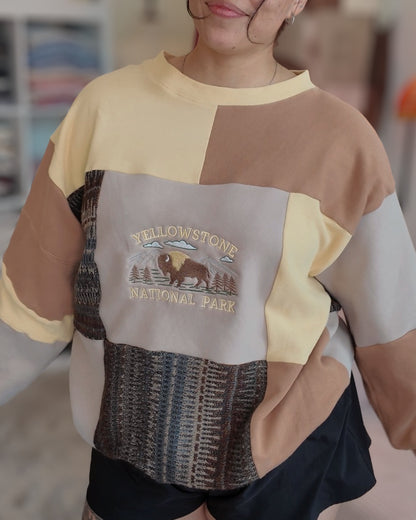 Yellowstone Patchwork Crewneck (S-2XL)