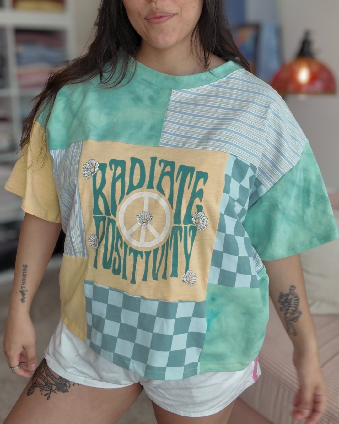 Radiate Positivity Patchwork Tee (S-2XL)