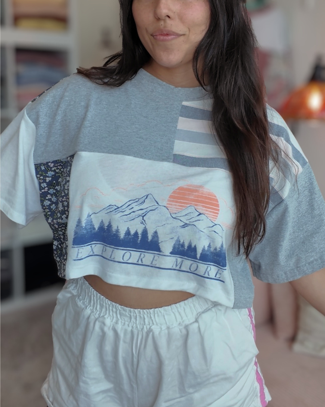 Explore More Patchwork Tee (S-2XL)
