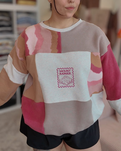 Rainer Patchwork Crewneck (S-2XL)