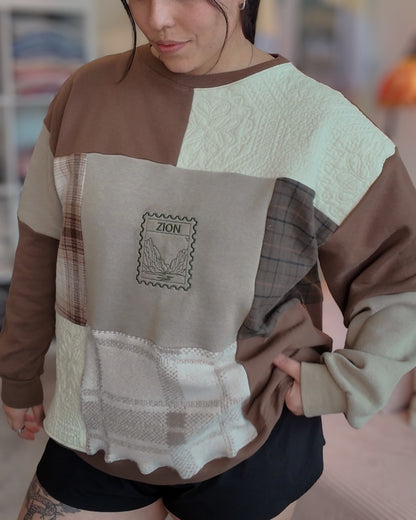 Zion Patchwork Crewneck (S-2XL)