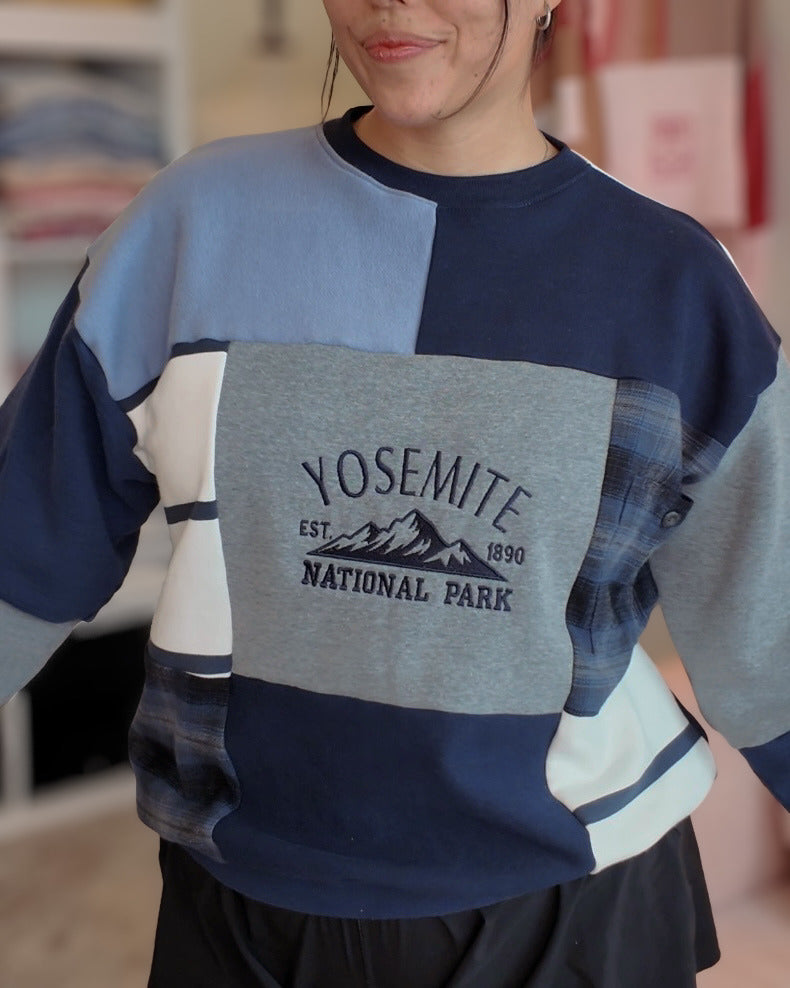 Yosemite Patchwork Crewneck (S-2XL)