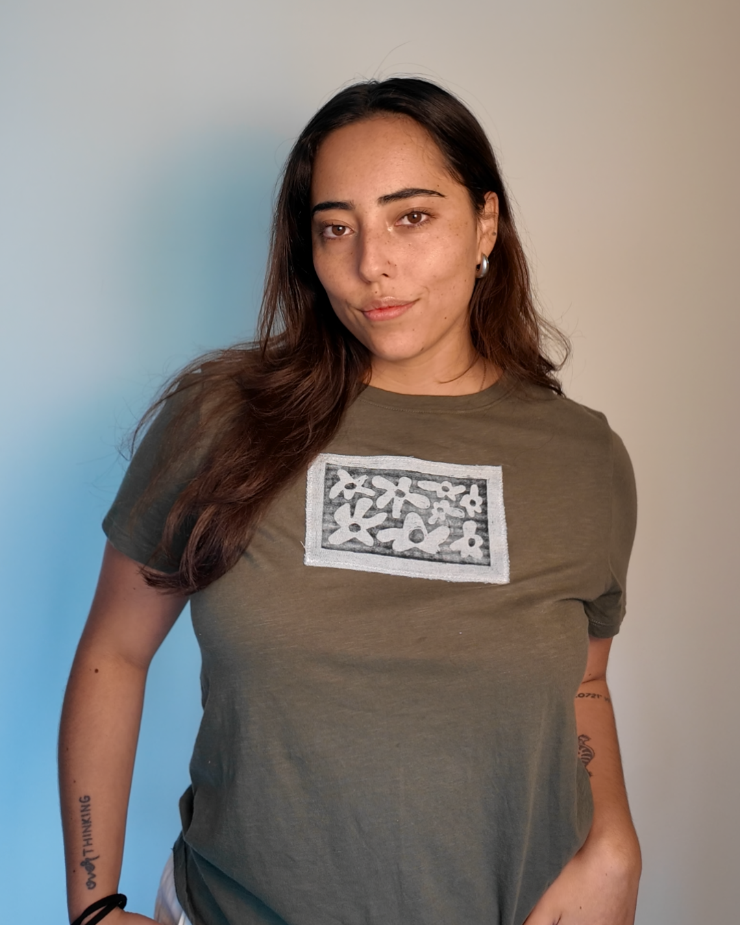 Green Tee (M) | Floral