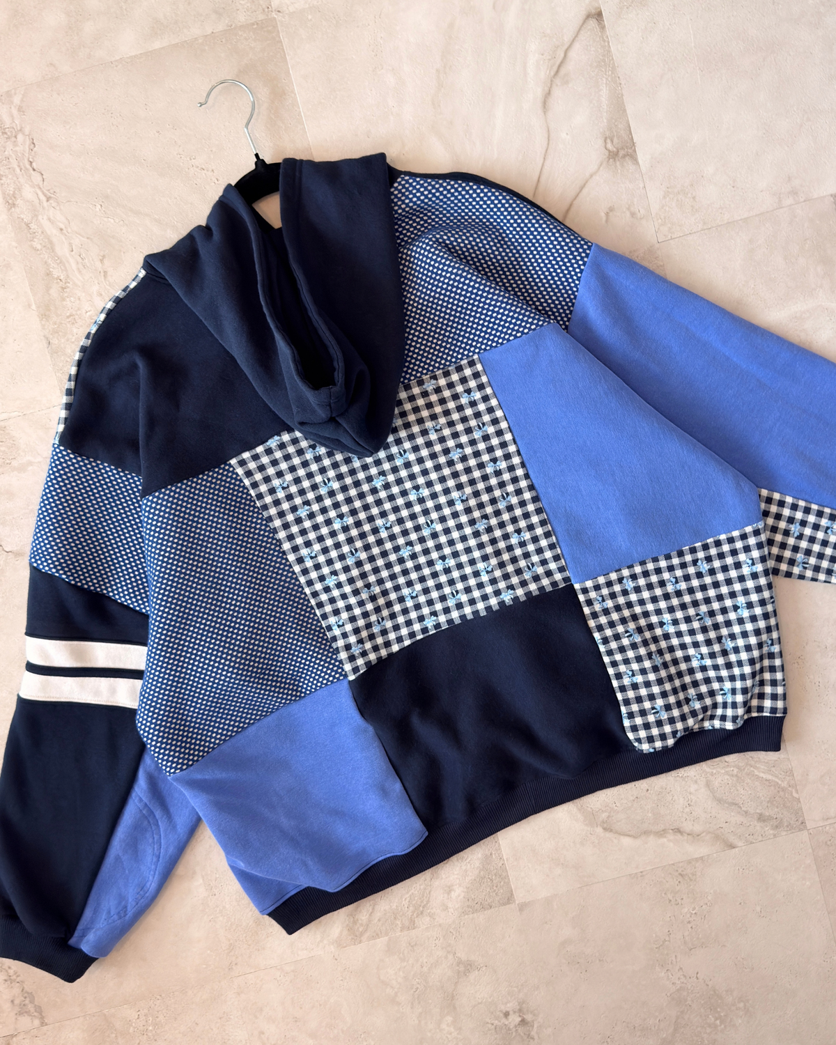 'Let The Spooky Out' Patchwork Hoodie (S-2XL)
