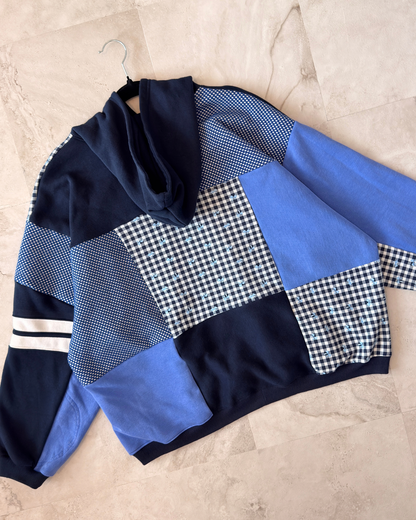 'Let The Spooky Out' Patchwork Hoodie (S-2XL)