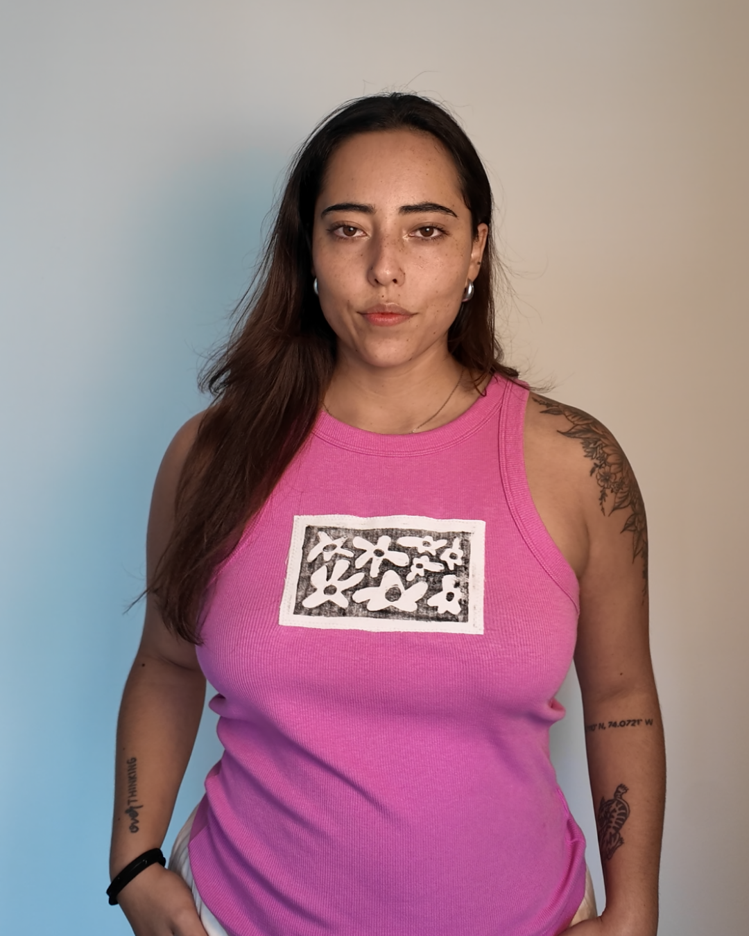 Pink Tank (M) | Floral