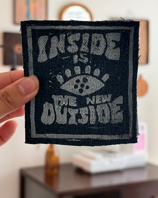 Inside is the New Outside Patch — Dark Denim