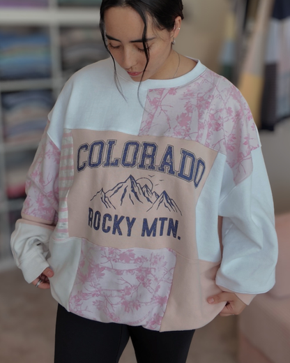 Rocky Mountain Patchwork Crewneck (S-2XL)