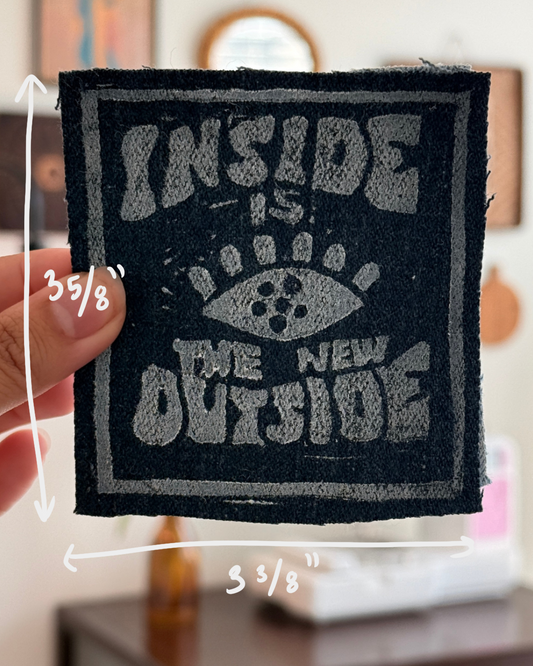 Inside is the New Outside Patch — Dark Denim