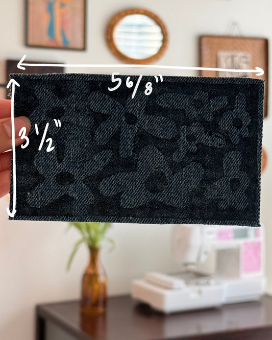 Floral Patch — Dark Denim