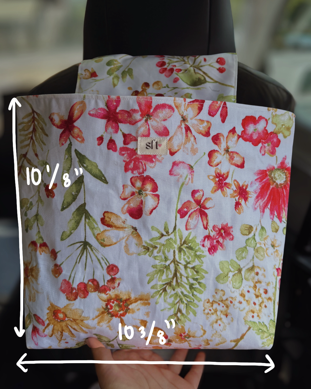 Bright Floral — Car Trash Can