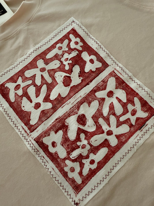 Off-White Tee (S) | Floral