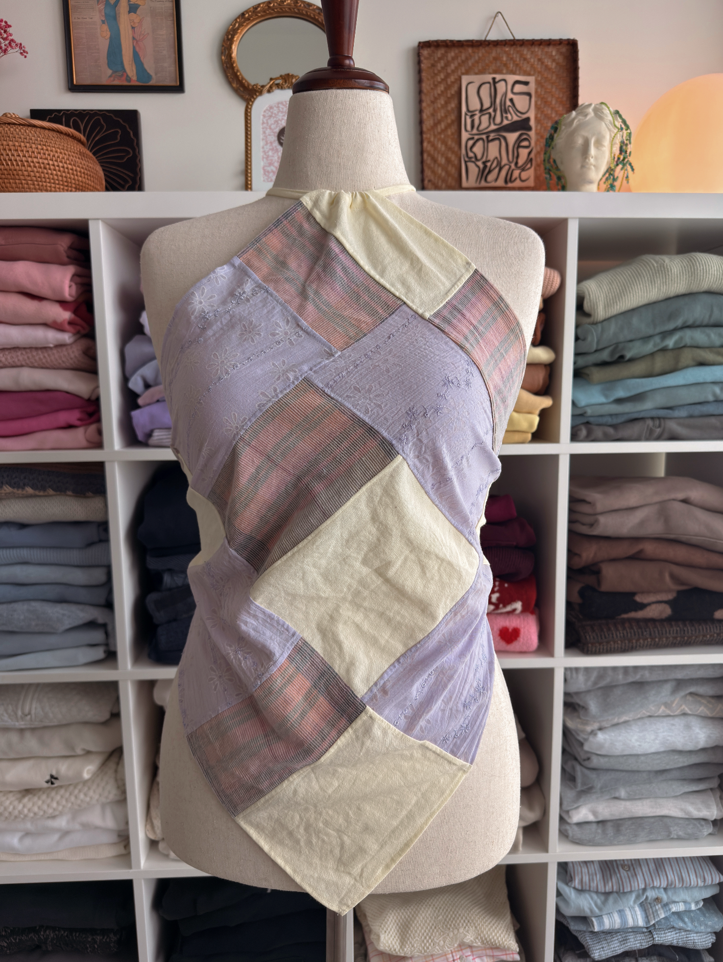 Patchwork Open Back Top