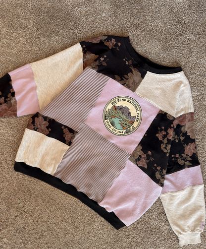 Big Bend National Park Patchwork Crewneck (S-2XL)