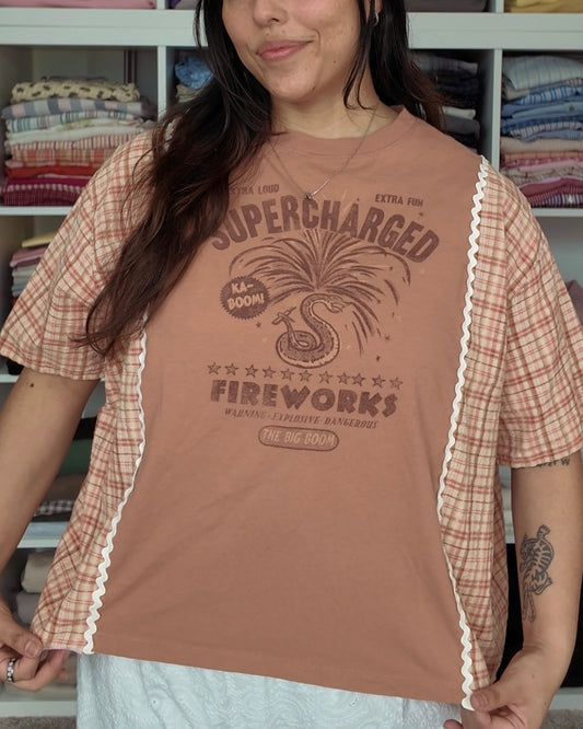 Firework Flannel (Short)Tee