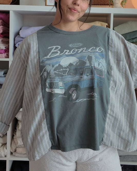 Bronco Flannel Tee