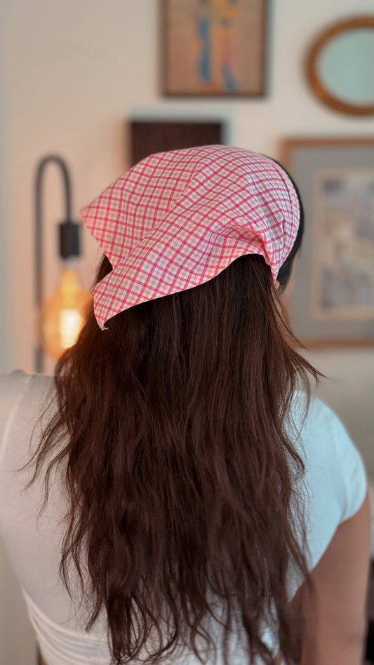 Headscarves — Pink Gingham
