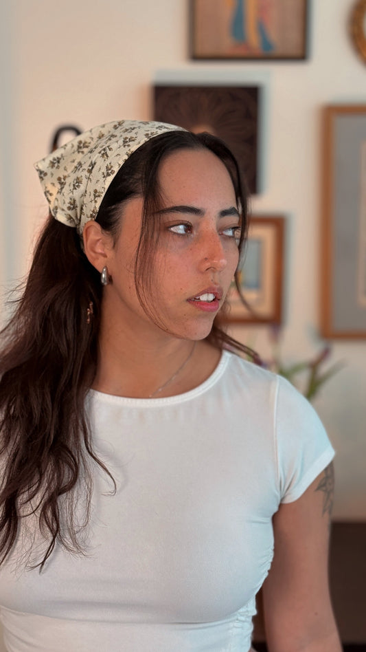 Headscarves — Yellow Floral