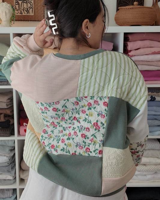 Floral Patchwork Crewneck