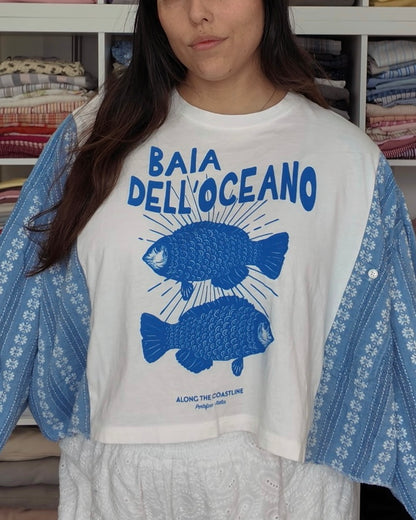 Blue Fish Flannel Tee