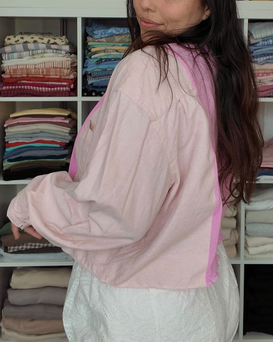 Pink Fish Flannel Tee