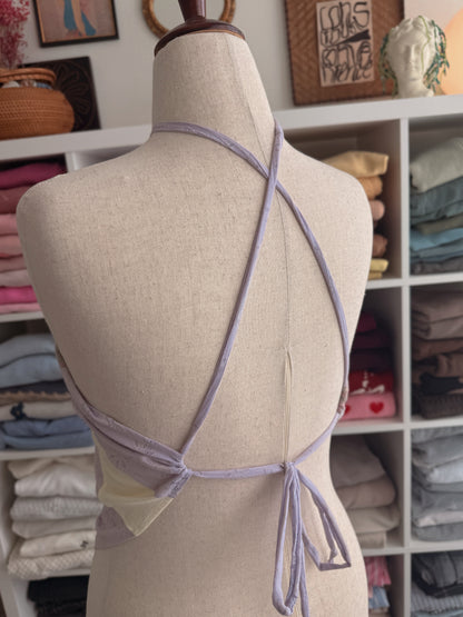 Patchwork Open Back Top