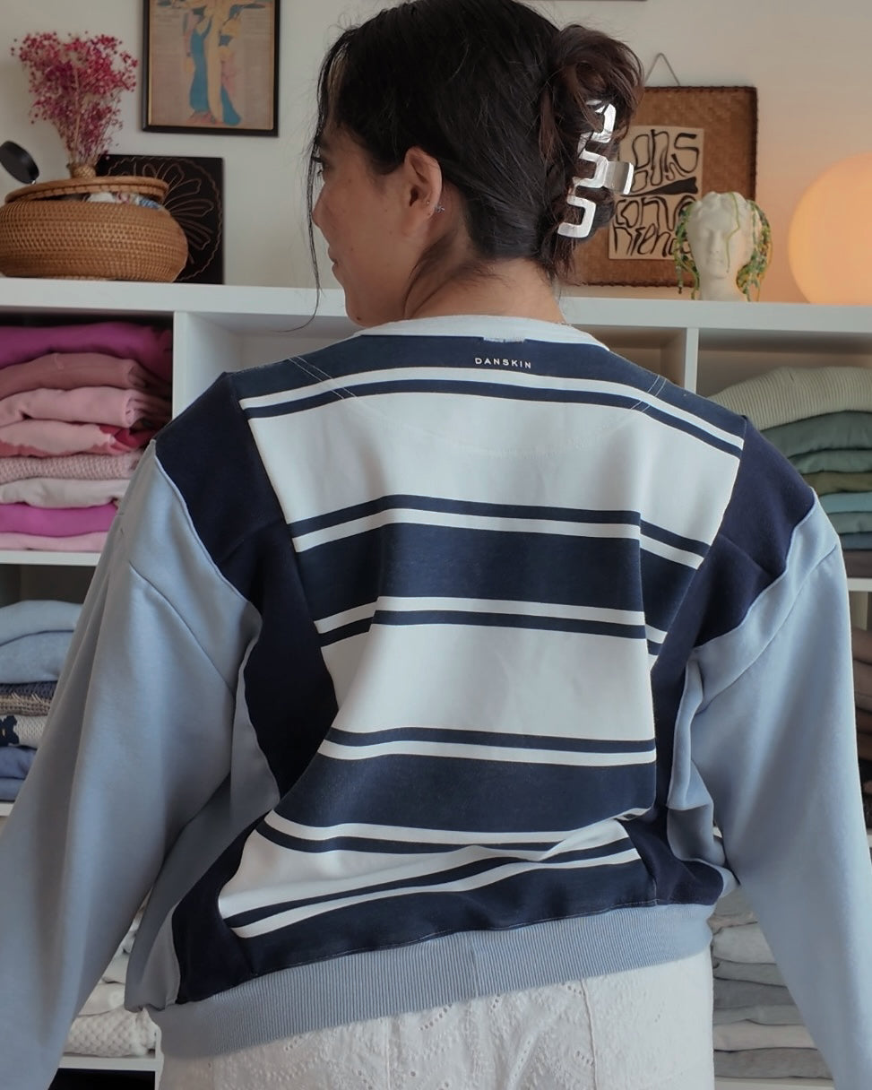 Fish Strippped Crewneck